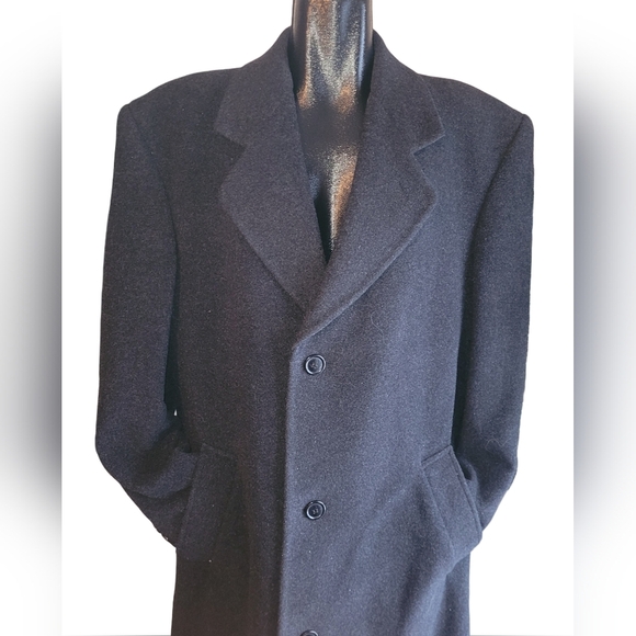 Oscar de la Renta Black Pea Coat - Picture 2 of 9